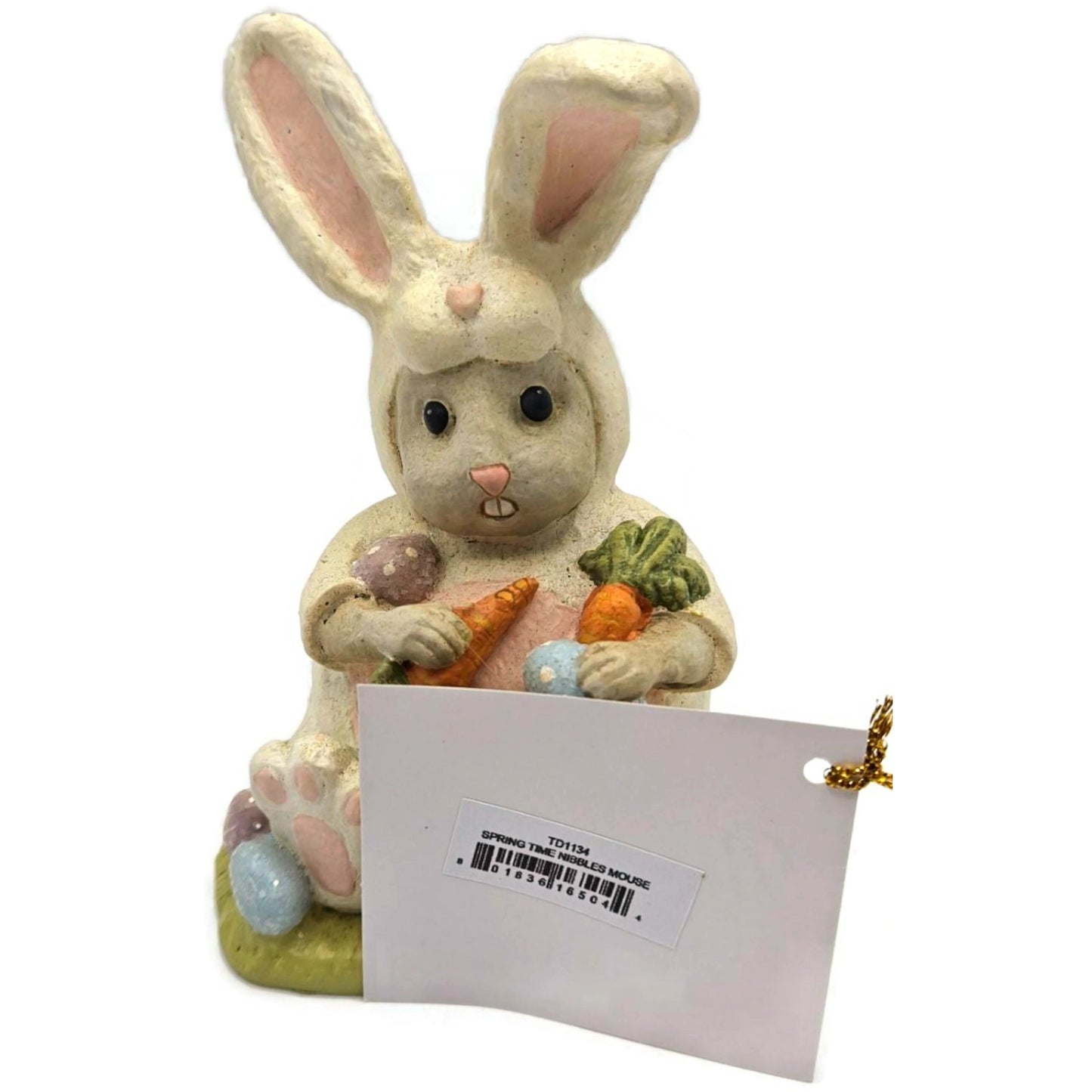 Bethany Lowe Spring Time Nibbles Mouse in Bunny Costume Easter Holiday Figurine
