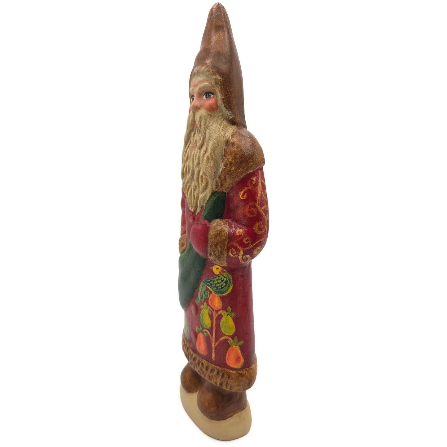 Bittersweet House Chalkware Belsnickel Partridge in Pear Tree Folk Art Figurine