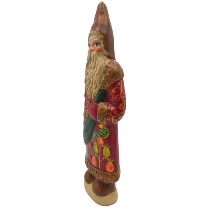Bittersweet House Chalkware Belsnickel Partridge in Pear Tree Folk Art Figurine