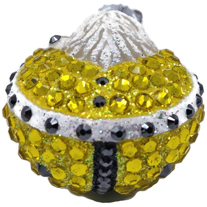 Patricia Breen Ladybug Noel Yellow Jeweled Polka Dots Spring Christmas Ornament