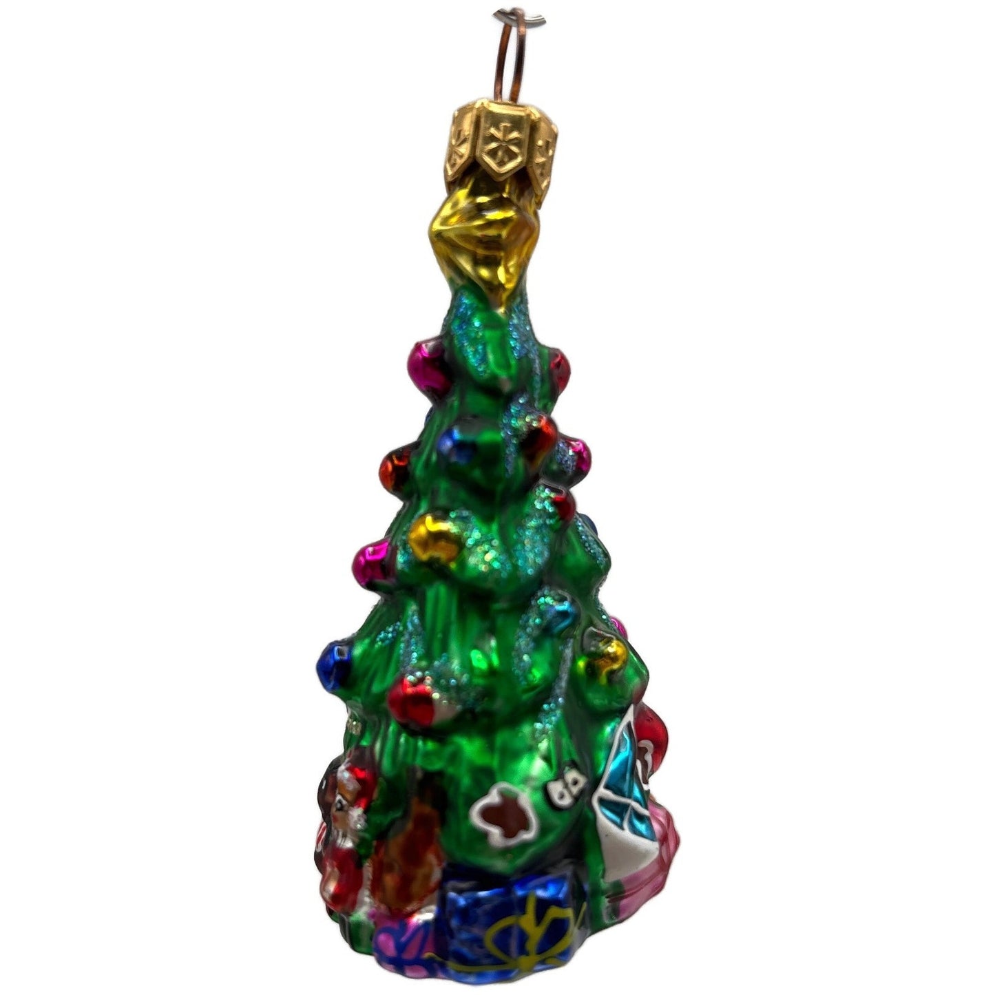 Christopher Radko Spruced Up Spruce Little Gems Holiday Glass Ornament 97-152-0