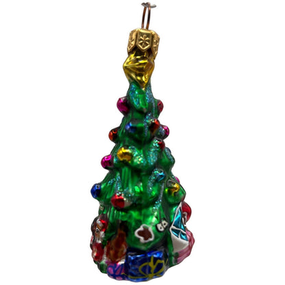Christopher Radko Spruced Up Spruce Little Gems Holiday Glass Ornament 97-152-0