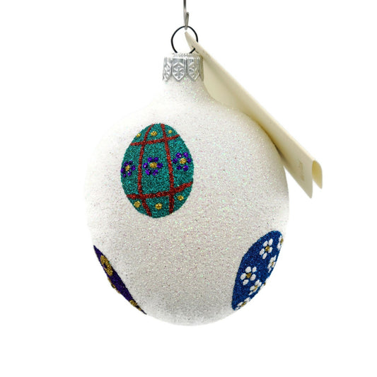 Patricia Breen CATZ Egg Glittered Easter Holiday Christmas Tree Ornament