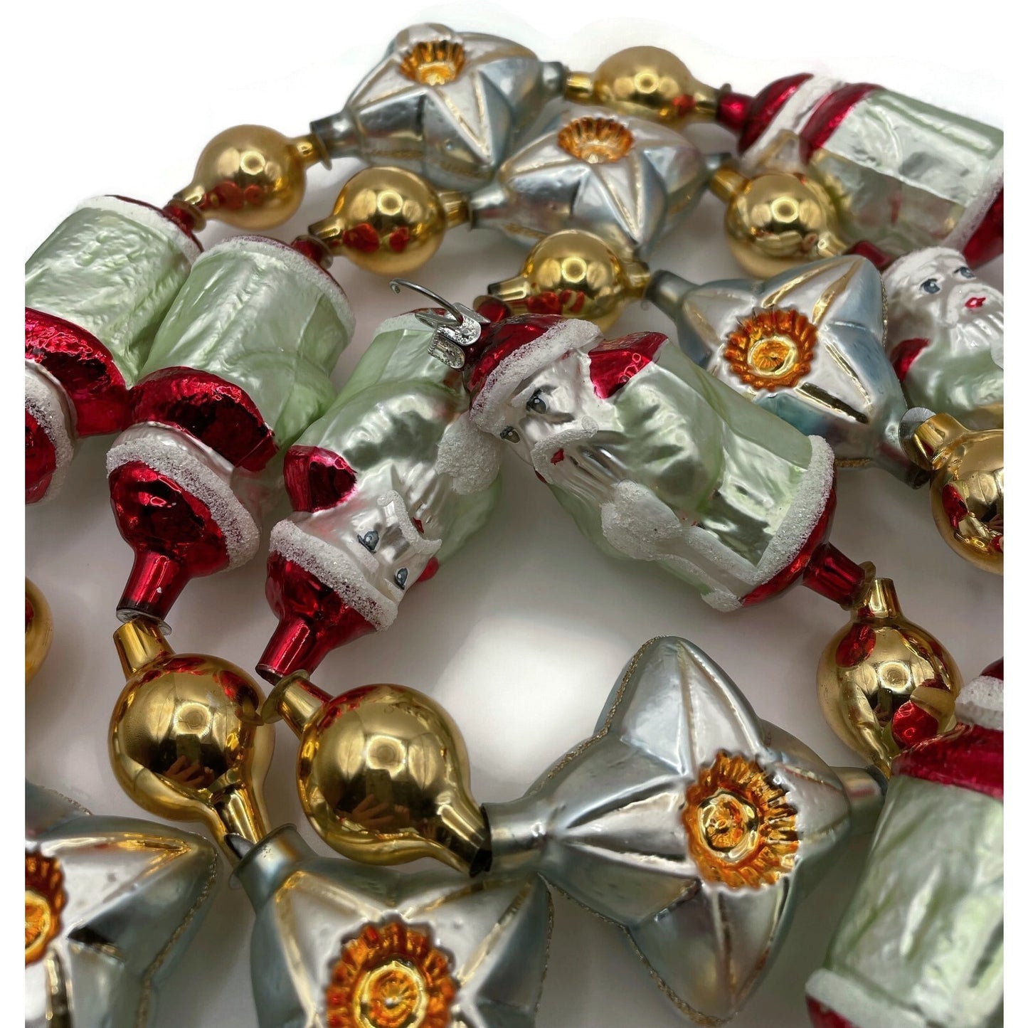 Christopher Radko Garland Santa Claus by Starlight Pearl Christmas Tree 94-451