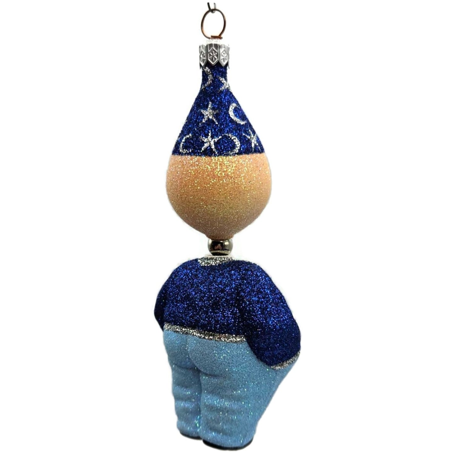 Patricia Breen Trick Or Treaters Wiz Moon Stars Glass Halloween Ornament 2282