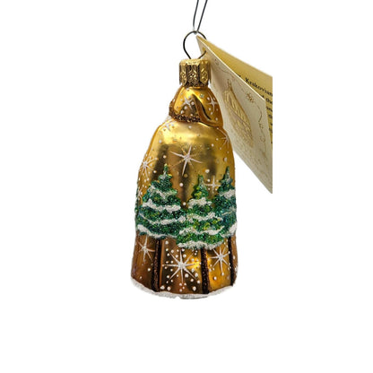 Patricia Breen Baby Blixen Gold Santa Claus Snowfklakes Christmas Tree Ornament