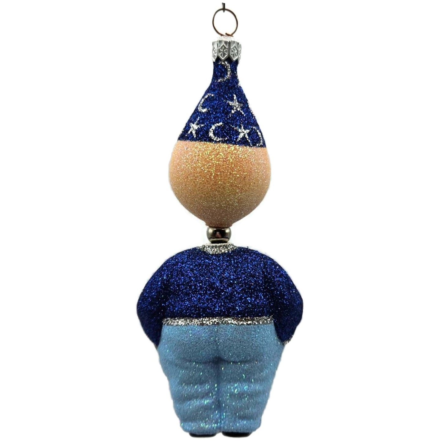 Patricia Breen Trick Or Treaters Wiz Moon Stars Glass Halloween Ornament 2282