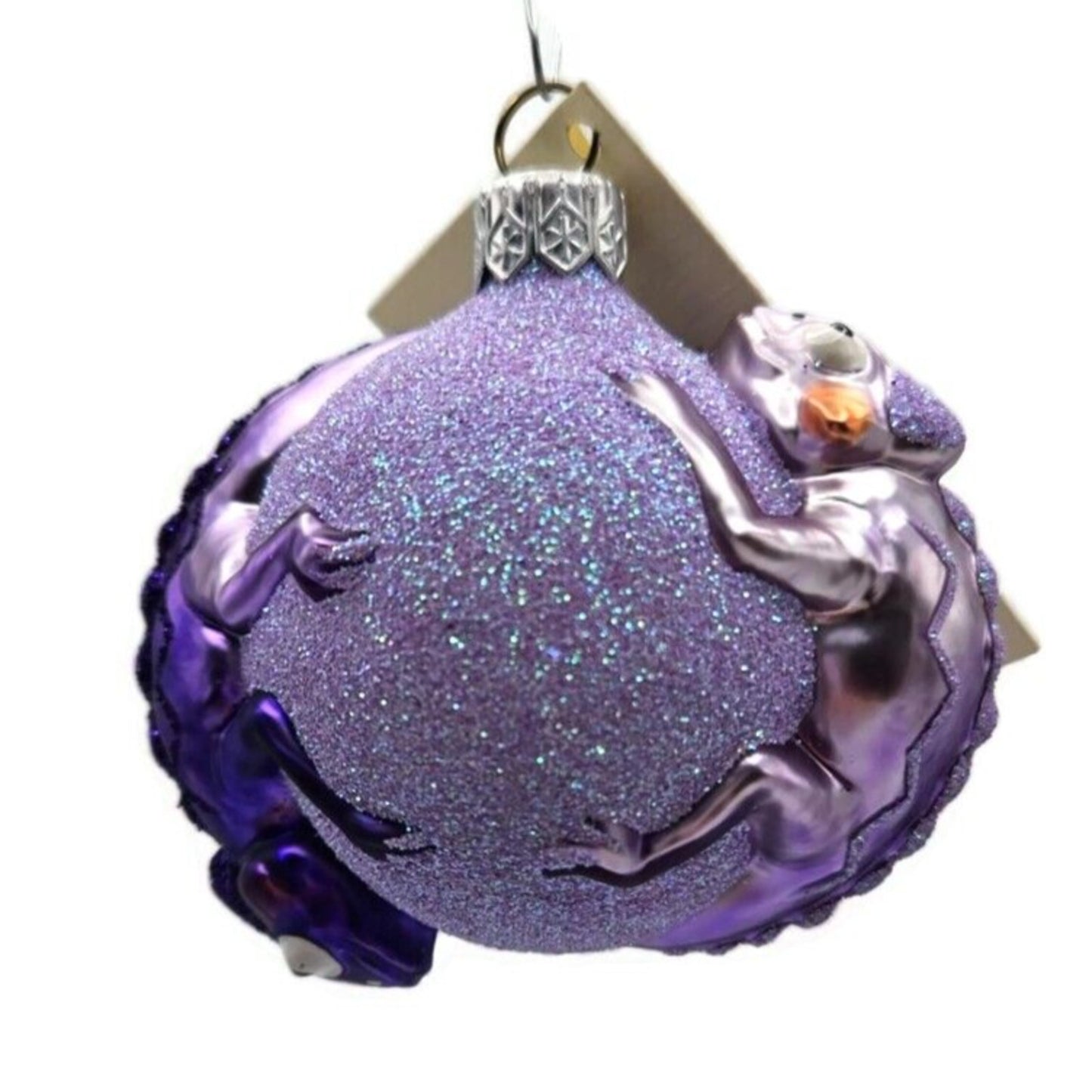 Patricia Breen Once Again for James Lavender Purple Chameleon Christmas Ornament