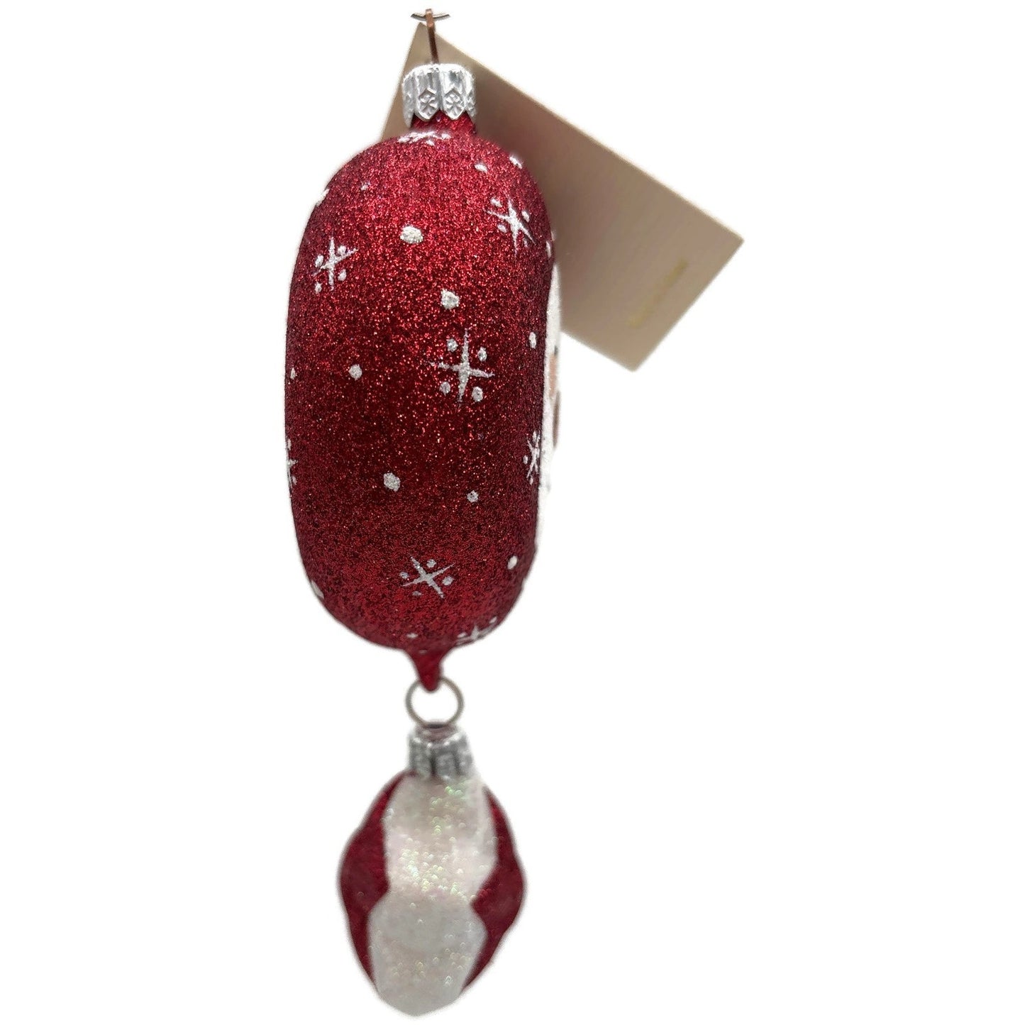 Patricia Breen Snowface Medallion With Star Red 2 Part Christmas Ornament CO