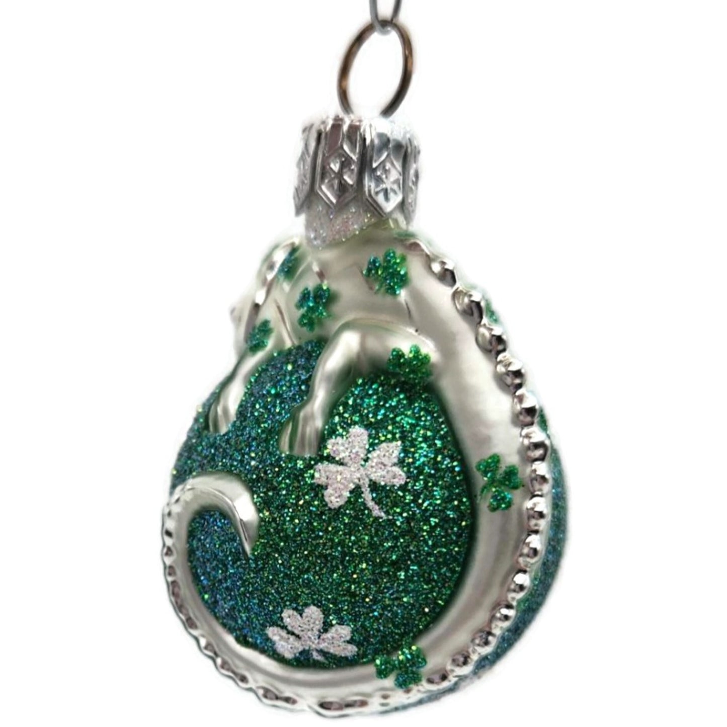 Patricia Breen Miniature Chameleon Surprise Shamrocks St Patricks Day Ornament