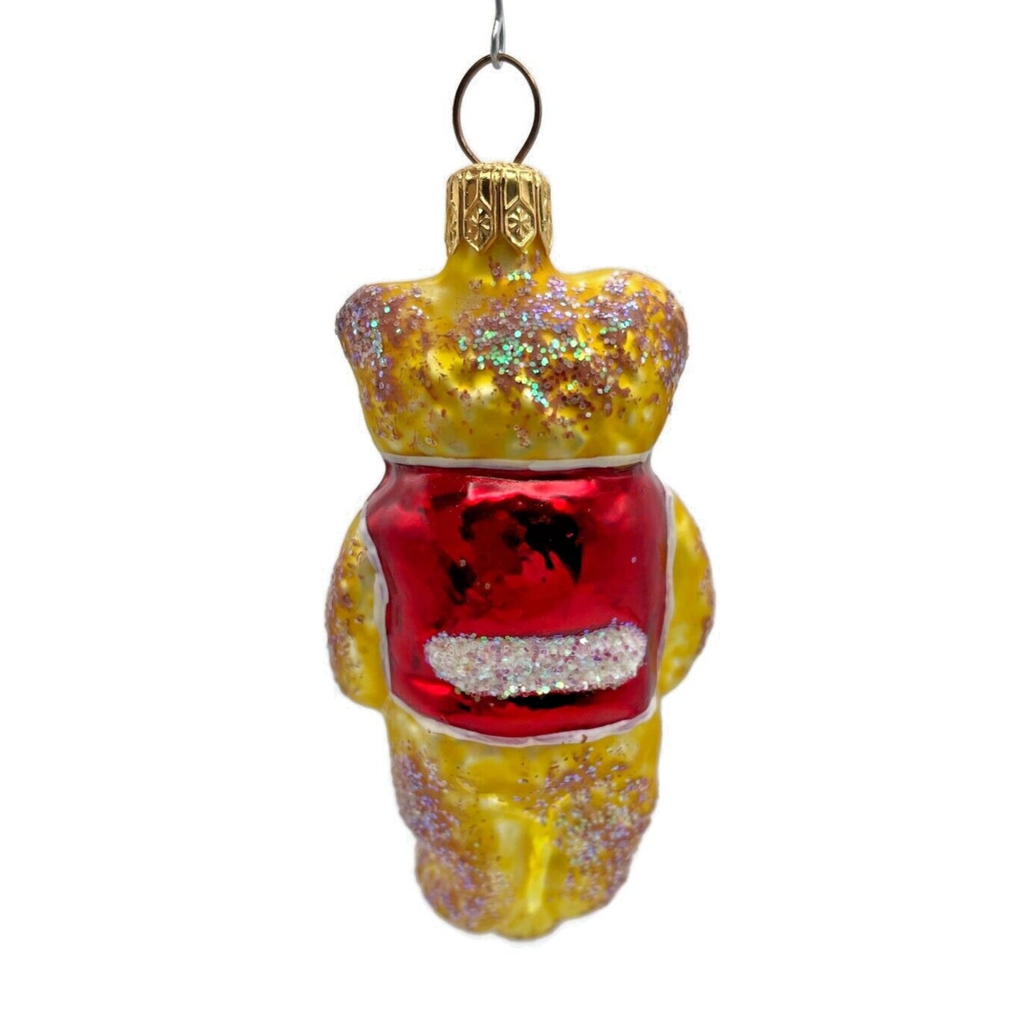 Christopher Radko Ornament Tiny Ted Teddy Bear Gem Blown Glass Christmas Tree