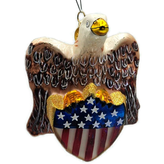 Christopher Radko Freedom's Wings Bald Eagle Patriotic Ornament 01-0307-0