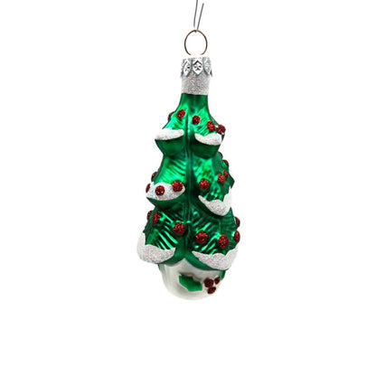 Patricia Breen Classic Tree Red Ornaments Glittered Christmas Holiday Ornament