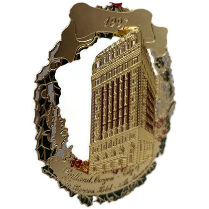 Portland Ornament 1997 Historic Benson Hotel 85th Anniversary Gold Plated Gift