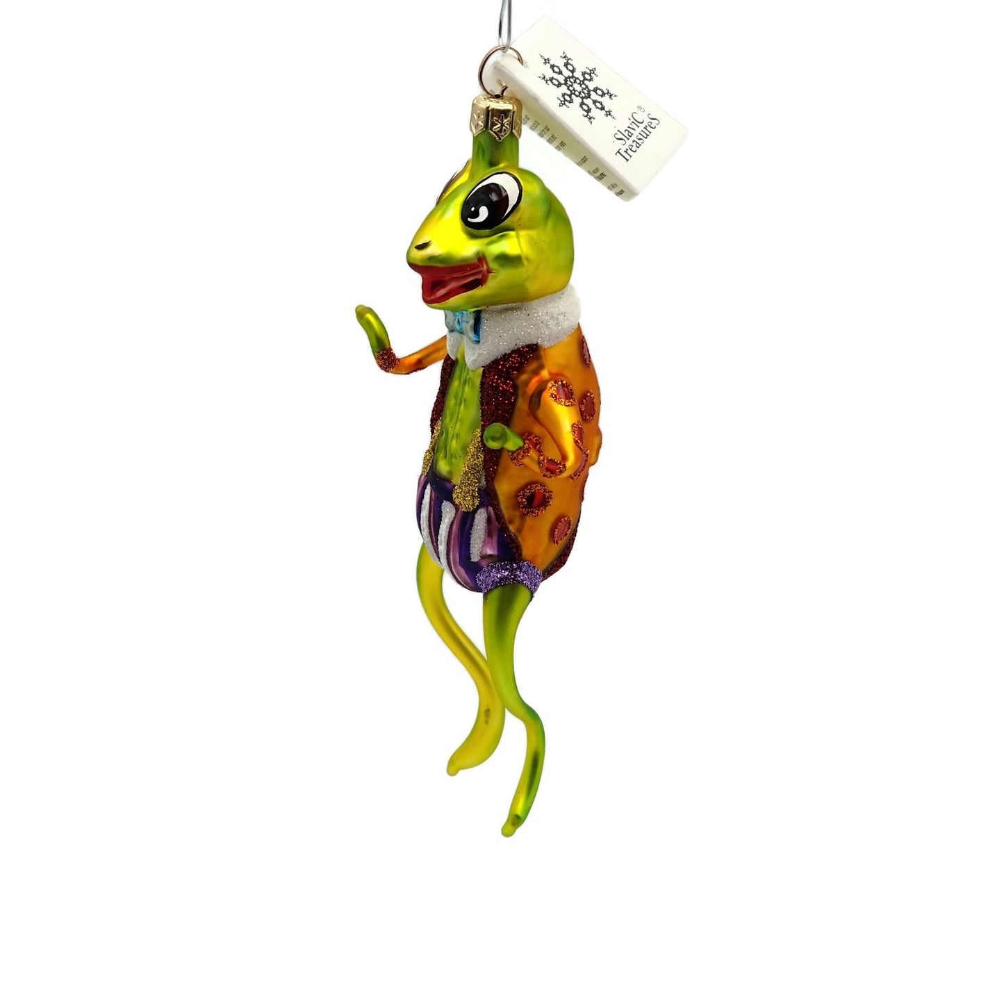 Slavic Treasures Mr Happy Hoppy Frog Halloween Tree Ornament 99-146-A-FB