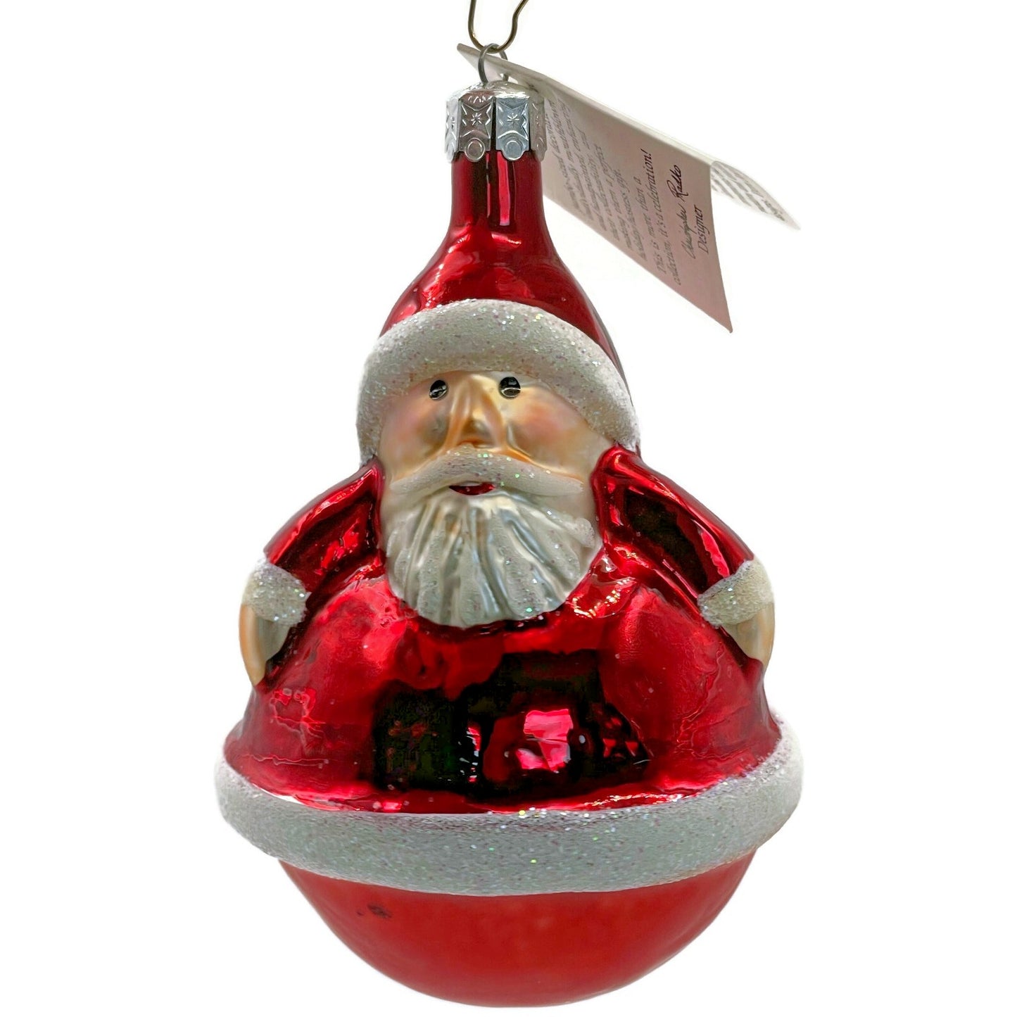 Christopher Radko Ornament Roly Poly Santa Claus Christmas Tree 90-071-0