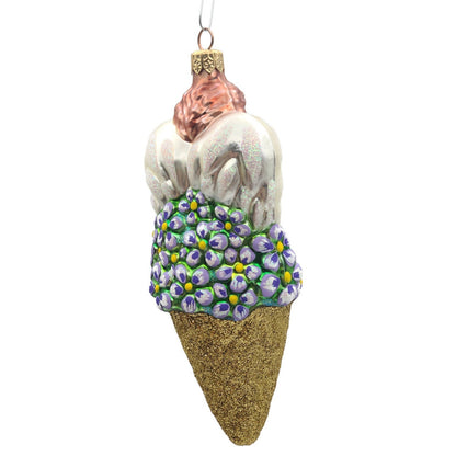 Patricia Breen Angel Nosegay Glittered Cone Spring Christmas Tree Ornament