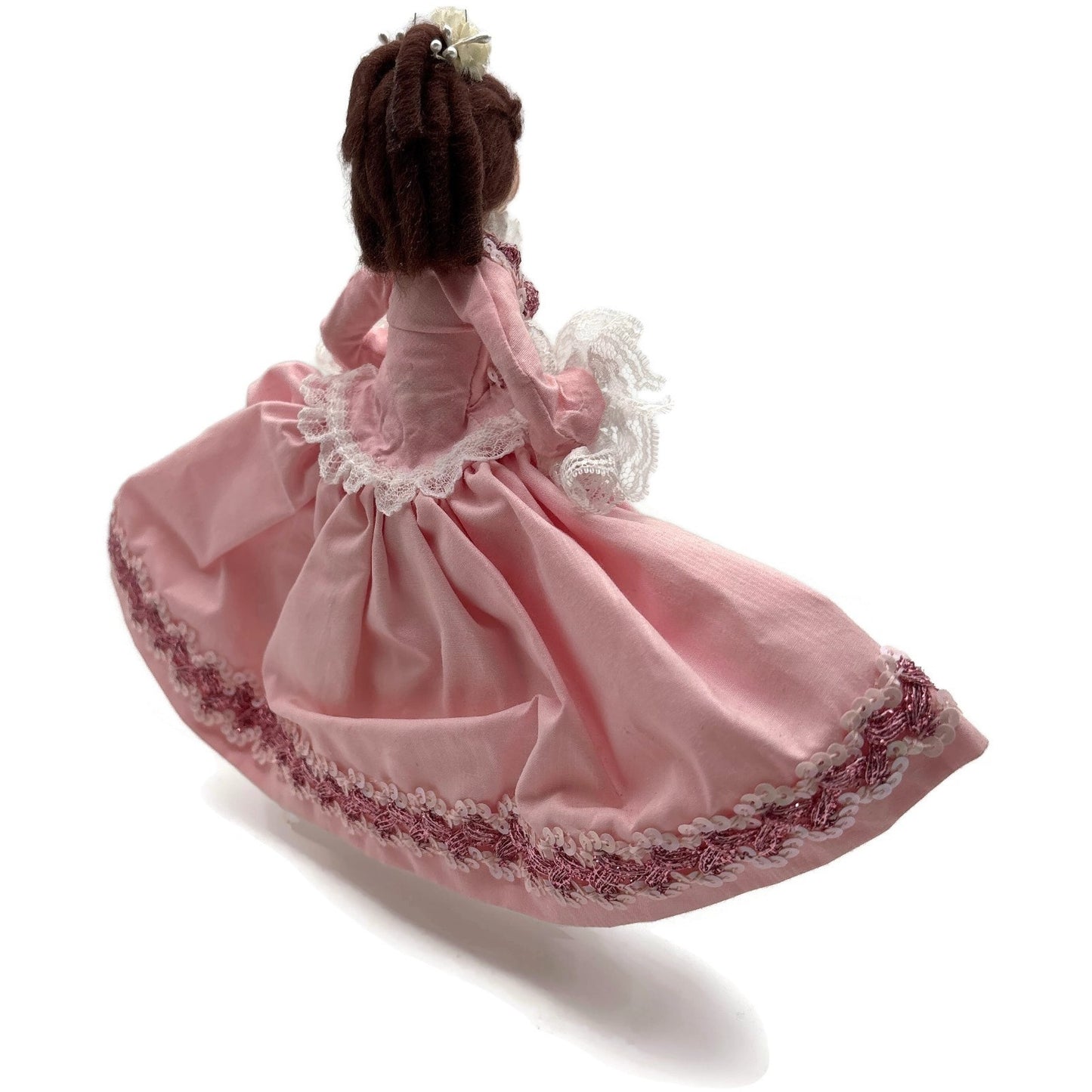 Gladys Boalt Beauty Belle Pink Beauty and The Beast Fabric Christmas Ornament