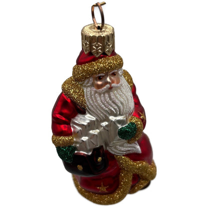 Patricia Breen Miniature Through The Rain And Snow Gold Stars Christmas Ornament