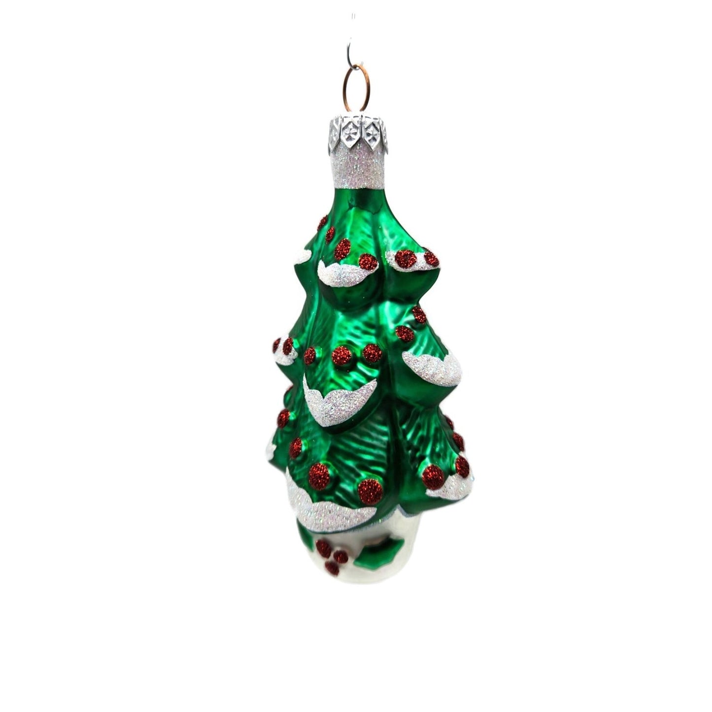 Patricia Breen Classic Tree Red Ornaments Glittered Christmas Holiday Ornament