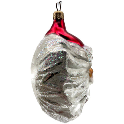 Christopher Radko Winter Wind Santa Beard Face Christmas Tree Ornament 96-121-0