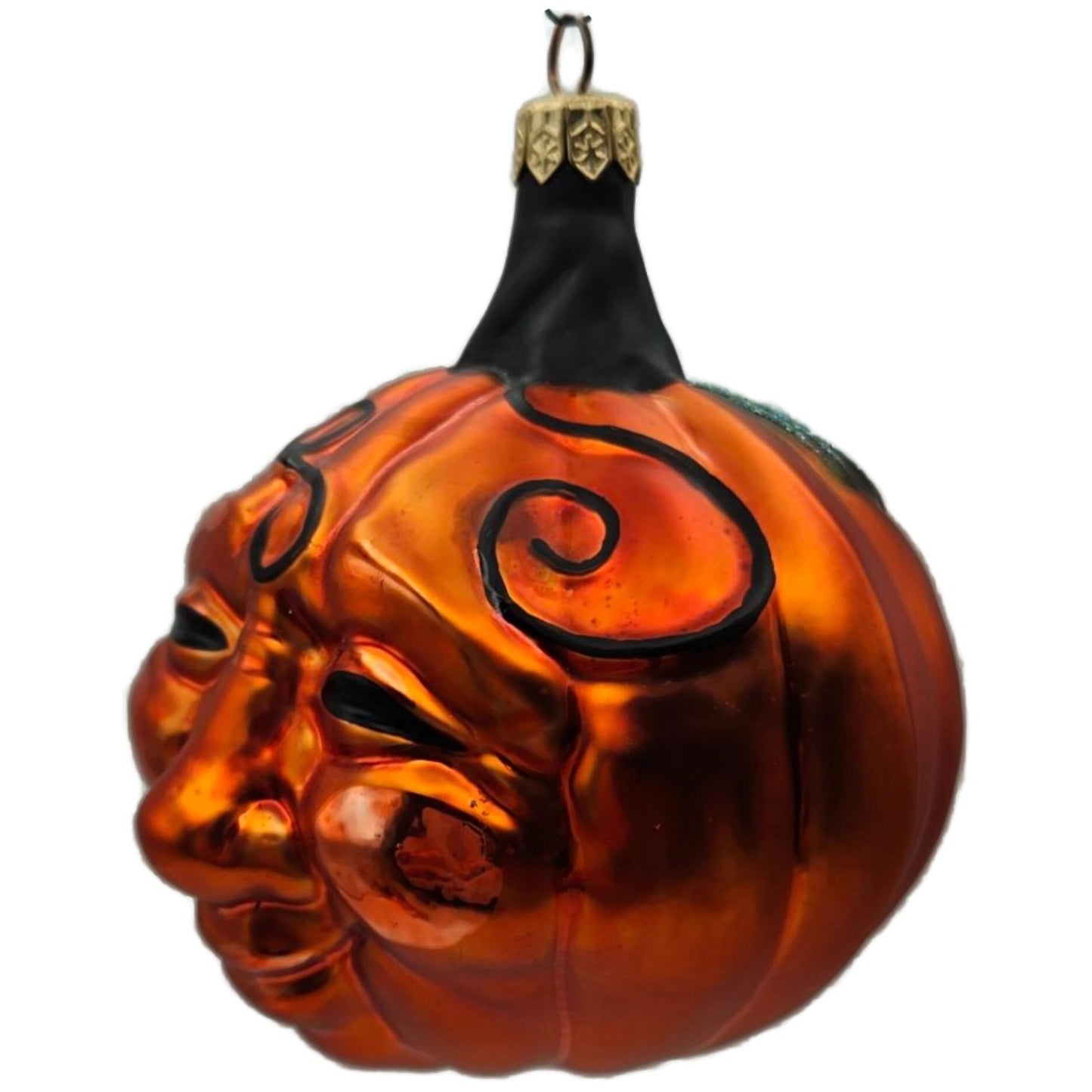 Patricia Breen Halloween Fanciful Pumpkin Orange Matte Christmas Ornament 9812