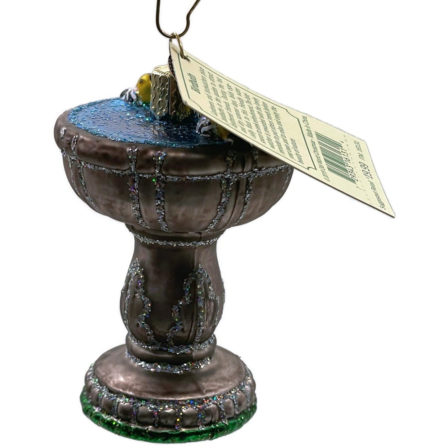 Birdbath Ornament Garden Floral Spring Christmas Tree OWC Old World Christmas