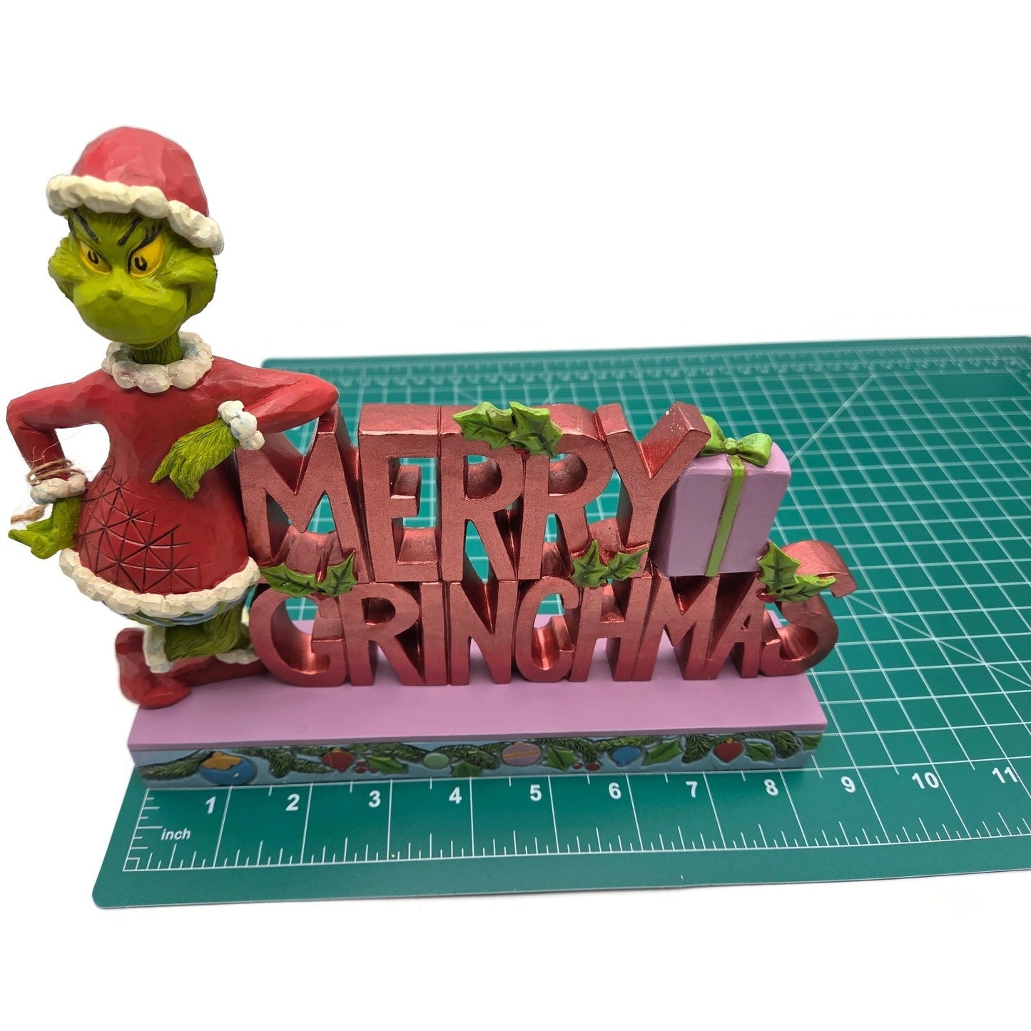 The Grinch Merry Grinchmas Christmas Jim Shore Dr. Seuss Whimsical Sign 6015221