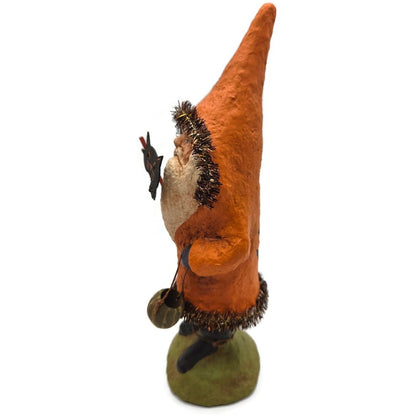 Rucus Studios Scott Smith Halloween Figure 2001 Paper Mache Santa in Orange Coat