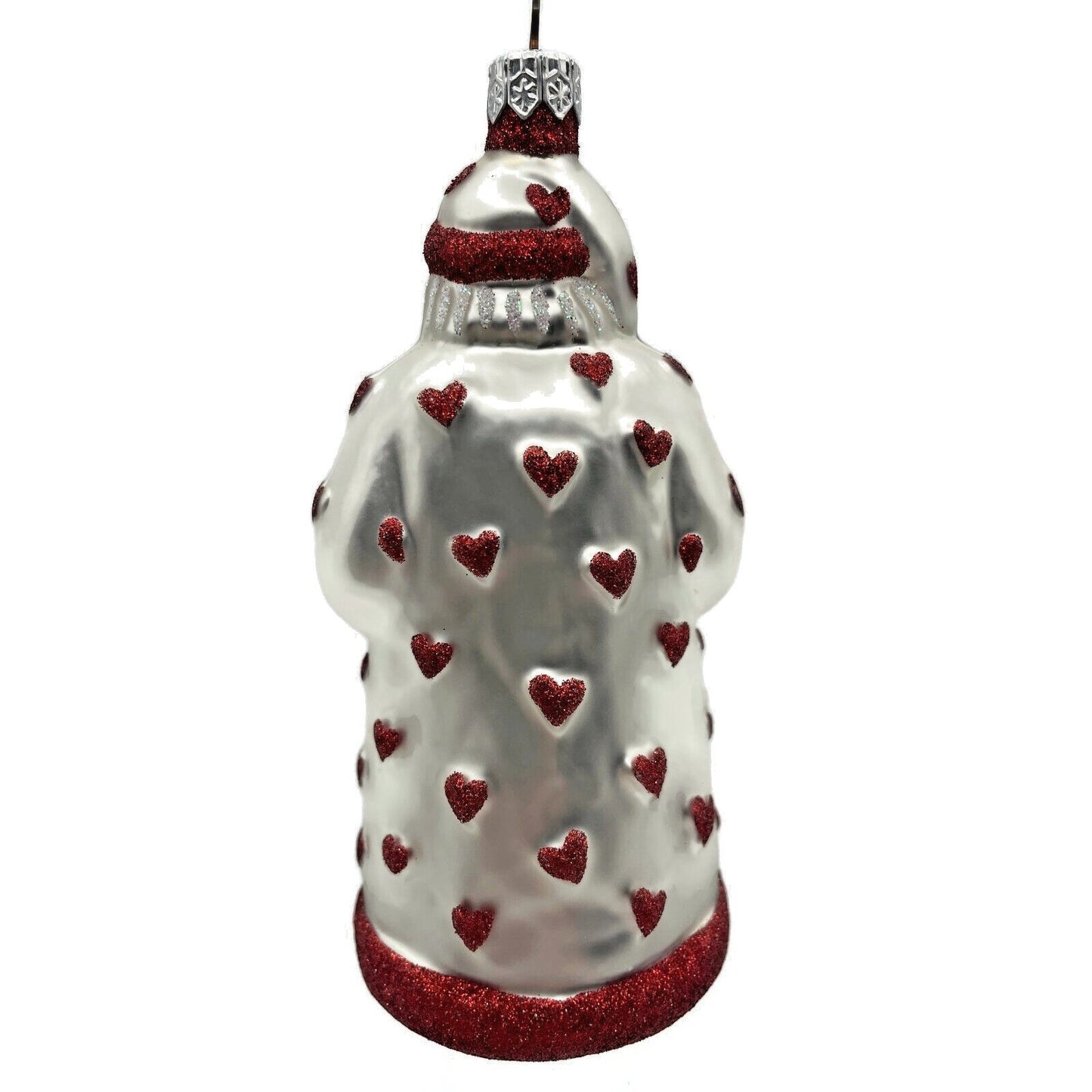 Ornament Patricia Breen I Love You Santa Red Hearts Pearl Valentines Christmas
