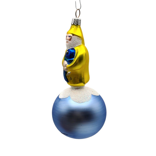 Patricia Breen Marinista Santa Matte Ball School of Fish Nautical Tree Ornament