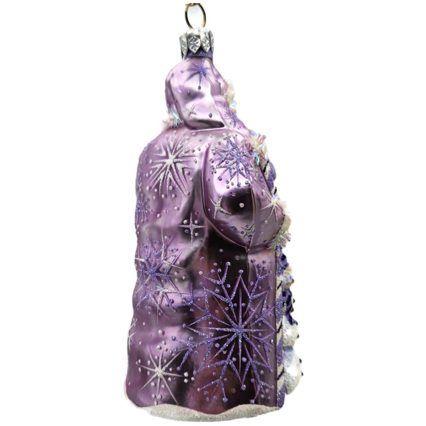 Patricia Breen Frosty Friends Lavender Santa Snowman Christmas Ornament 2520