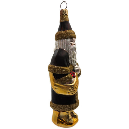 Patricia Breen Chocolate Box Santa Claus Bordeaux Gold Christmas Tree Ornament