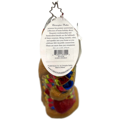 Christopher Radko Russian Harlequin Santa Claus Christmas Tree Ornament 3011318