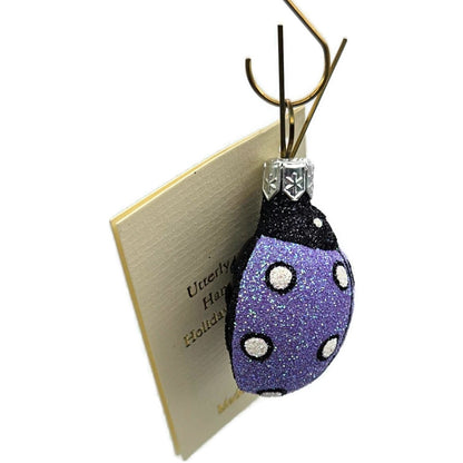 Patricia Breen Ladybug Ladybug Lavender Closed Wing Spring Christmas Ornament