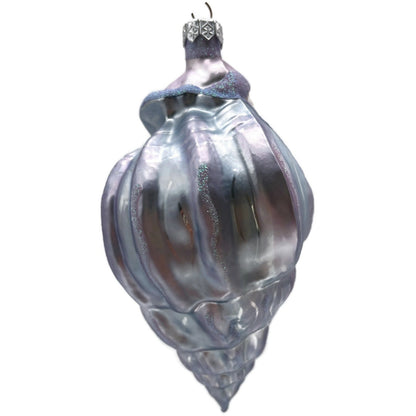 Patricia Breen Coastal Santa Periwinkle Matte Summer Nautical Christmas Ornament
