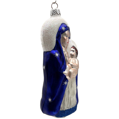 Patricia Breen Madonna of the Sun Cobalt Blue Stars Christmas Tree Ornament