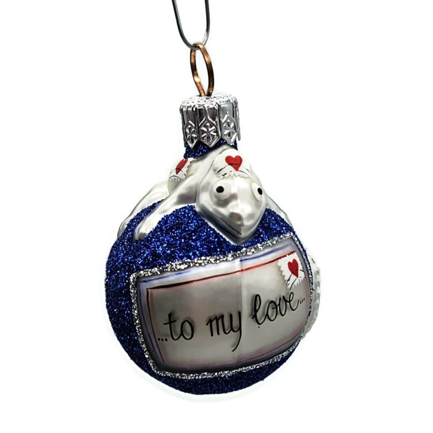 Patricia Breen Miniature Chameleon Surprise Letters Valentines Holiday Ornament