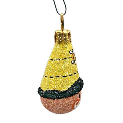 Patricia Breen Petite Tete Bees Yellow Hat Santa Spring Christmas Ornament 2877