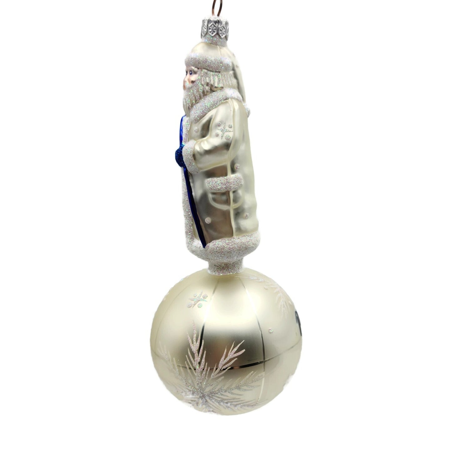 Patricia Breen Sojourning Santa Claus Pearl Traveling Christmas Tree Ornament