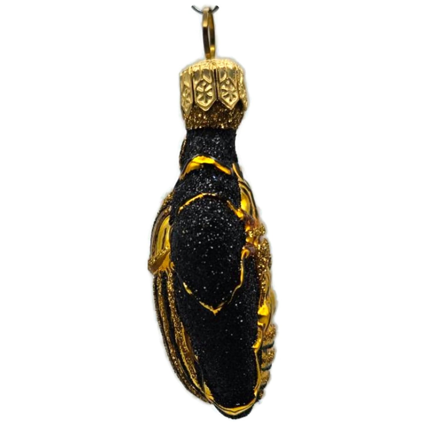 Patricia Breen Bugs Black Gold Beetle Stripe Insect Halloween Christmas Ornament