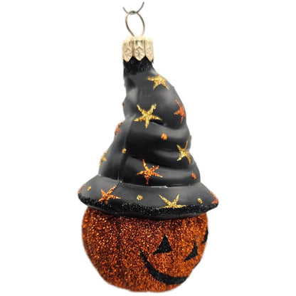 Patricia Breen Halloween Bewitched Pumpkin Orange Black Stars Christmas Ornament