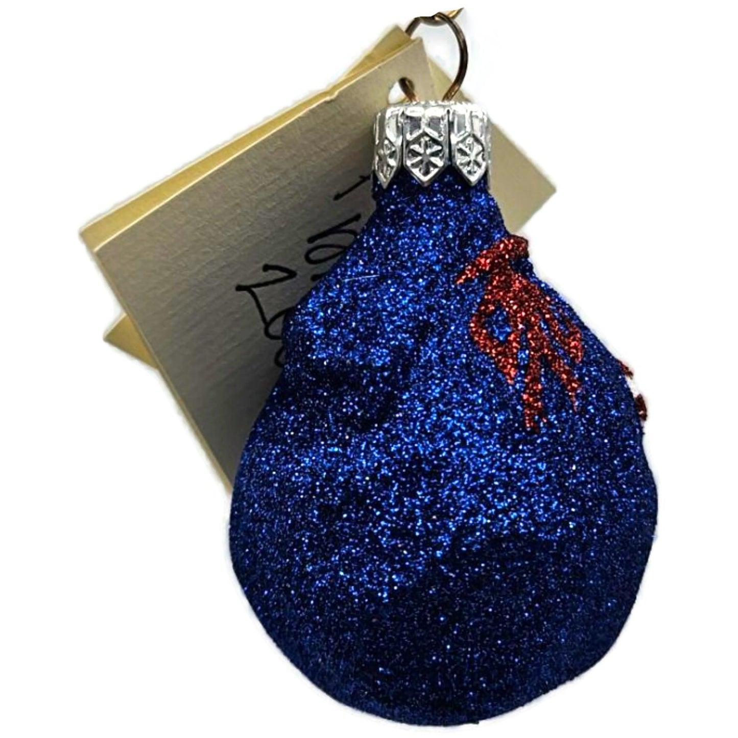 Patricia Breen Peppermint Sack Blue Candy Canes Christmas Tree Ornament HCB
