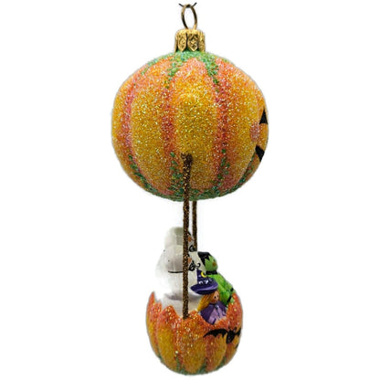 Patricia Breen Sweet Seekers Orange Pumpkin Travel Halloween Tree Ornament