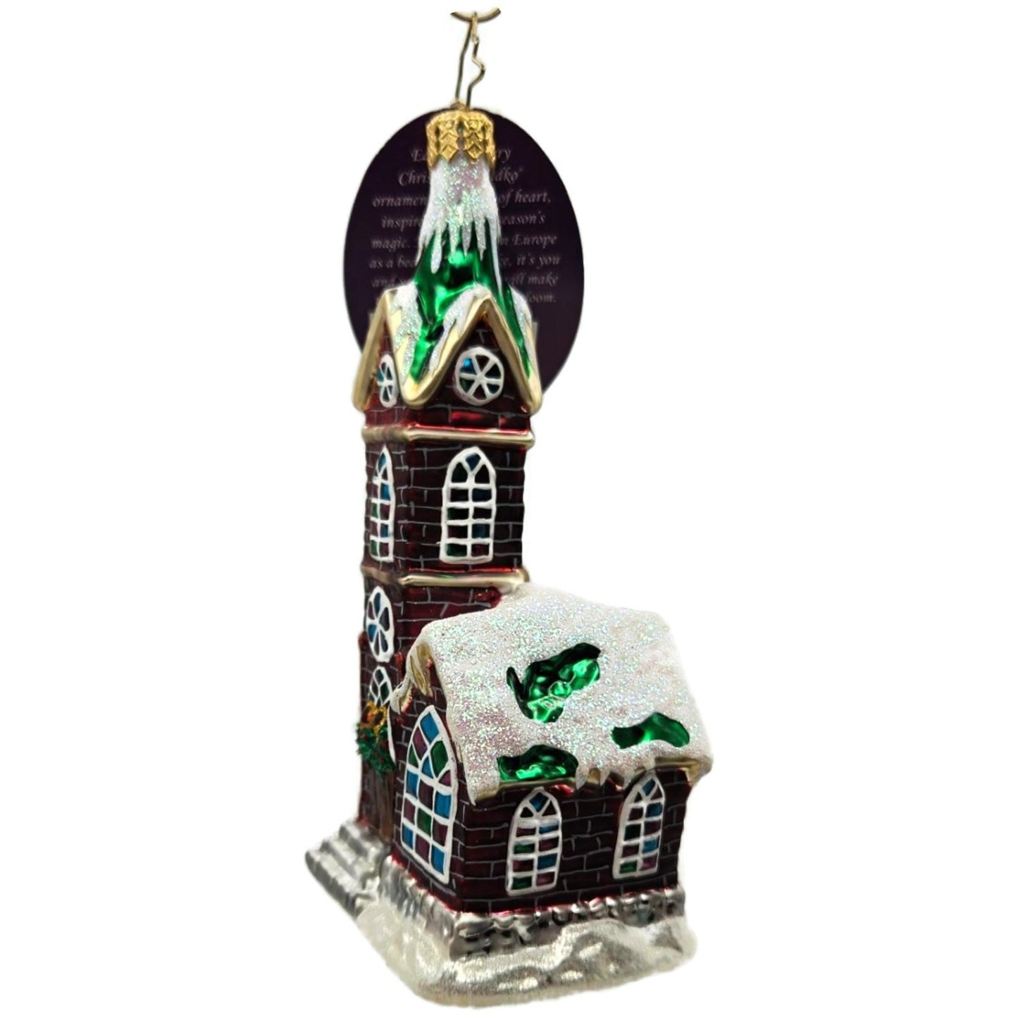 Christopher Radko A Place To Pray Church Christmas Tree Ornament 1016950