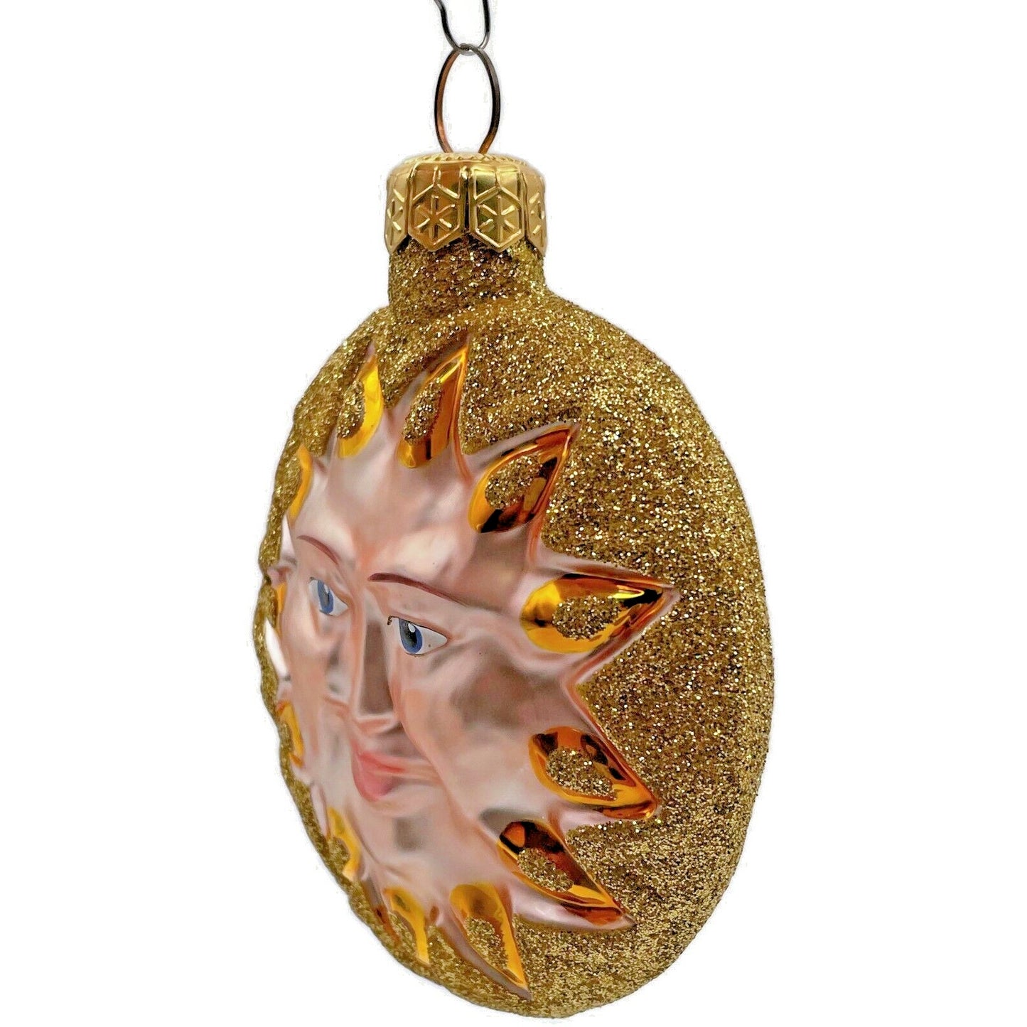 Patricia Breen Sunflower Sun Glittered Tips Gold Summer Christmas Ornament 9516