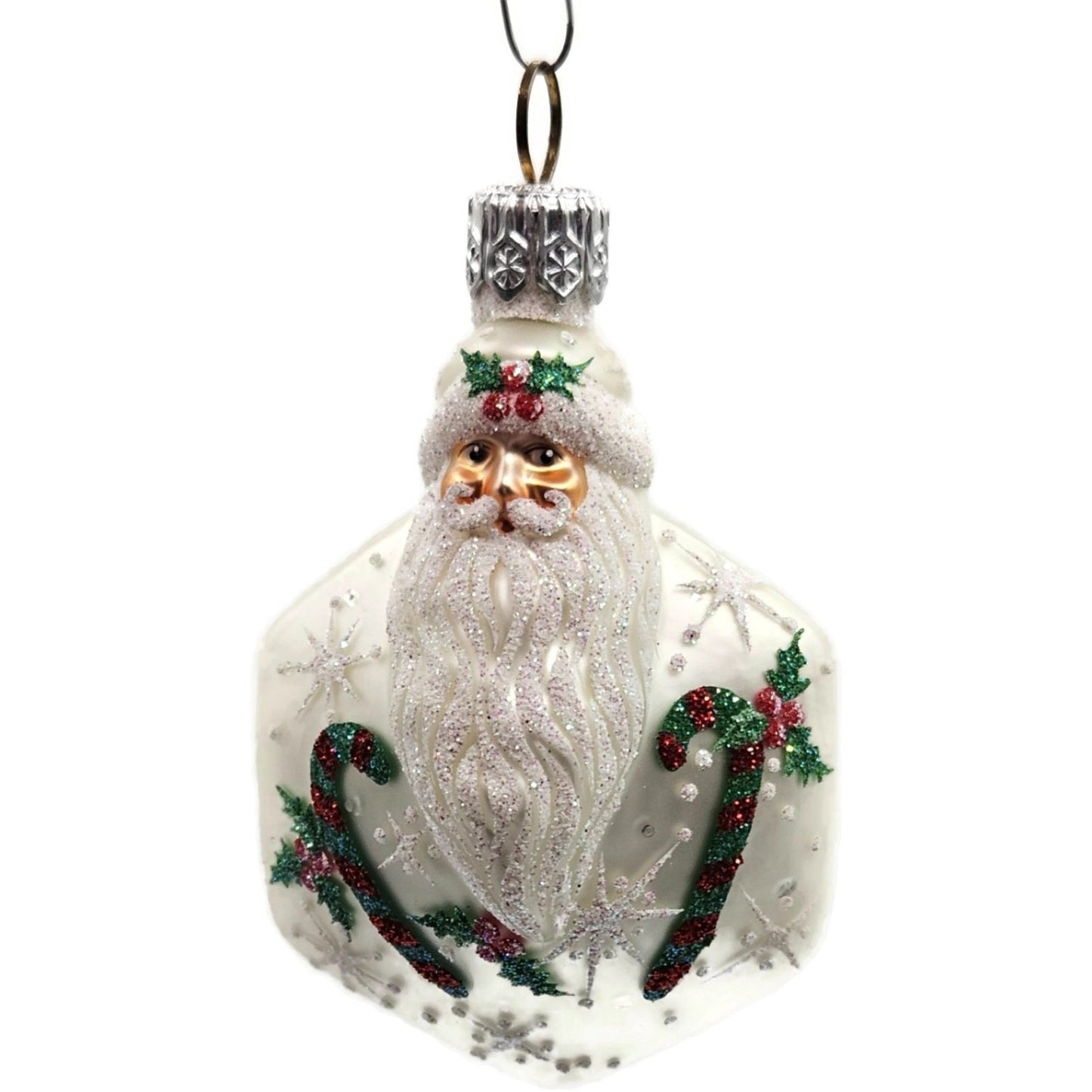 Patricia Breen Snowflake Noel Santa Claus Candy Canes Christmas Tree Ornament
