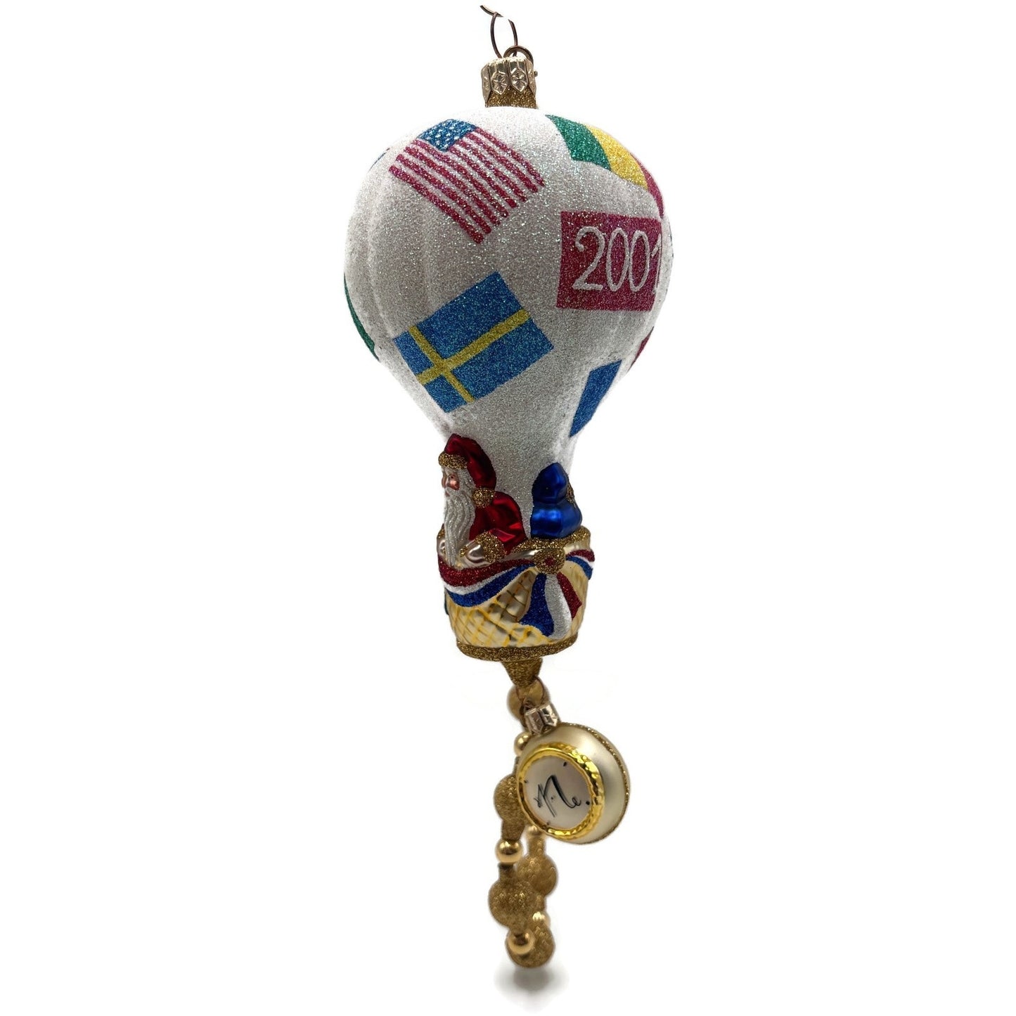 Patricia Breen Citizen of the World Hot Air Balloon Christmas Tree Ornament NM