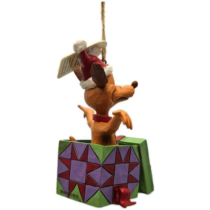 Jim Shore Dr. Seuss The Grinch Max the Dog in Present Enesco Christmas Ornament