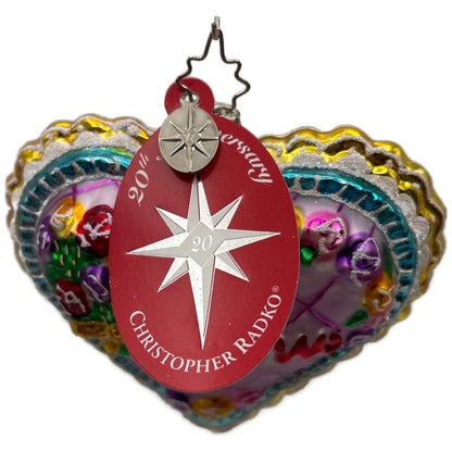 Christopher Radko Soft On Mom 20th Anniversary Christmas Tree Ornament 1011347